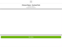 Tablet Screenshot of chinesepalaceoverlandpark.com